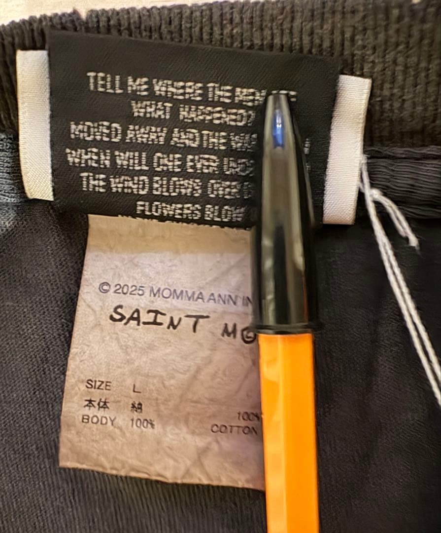 セントマイケル25FW発売NASコラボ NAS SS TEE/NAS黒L美品