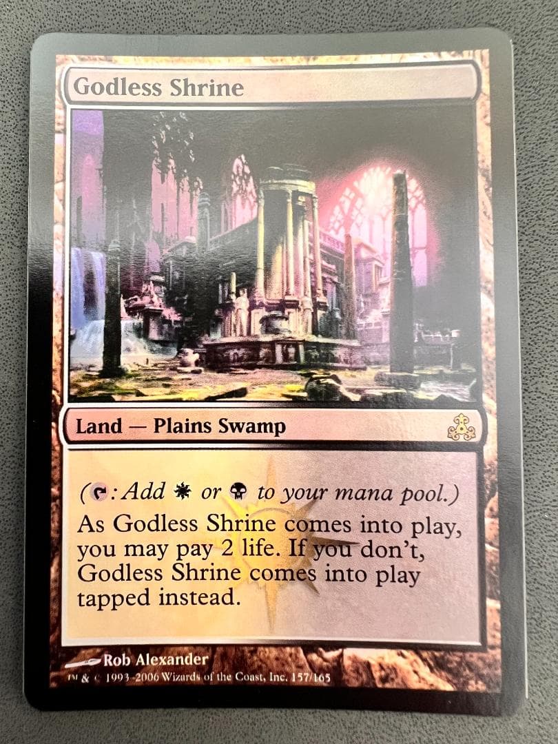 foil　初版「GPT」神無き祭殿/Godless Shrine　英語１枚