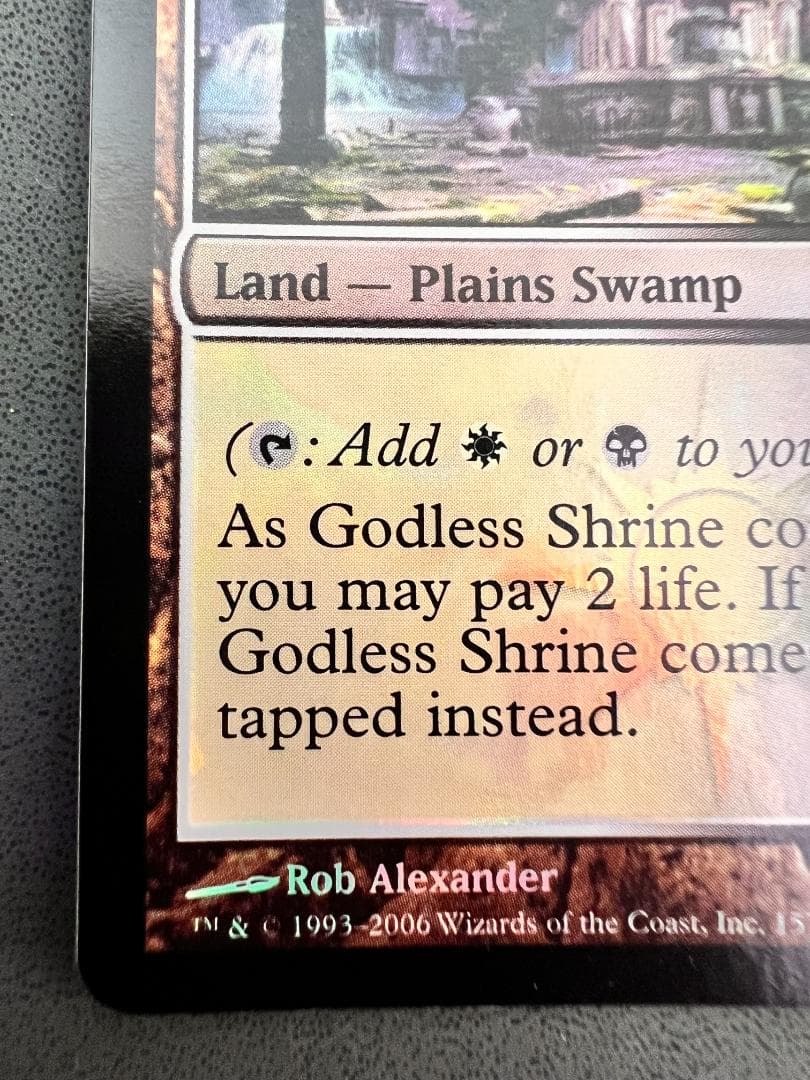 foil　初版「GPT」神無き祭殿/Godless Shrine　英語１枚