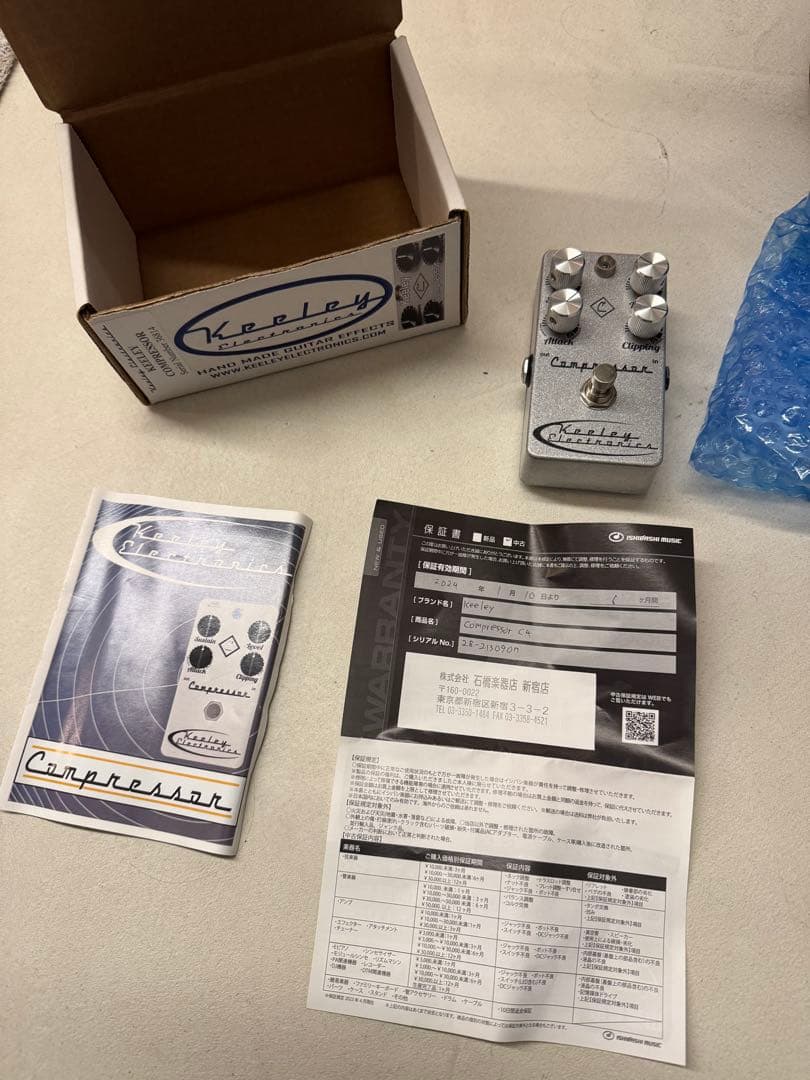 Keeley Compressor C4 シルバーノブ 初期 4ノブ 動作確認済