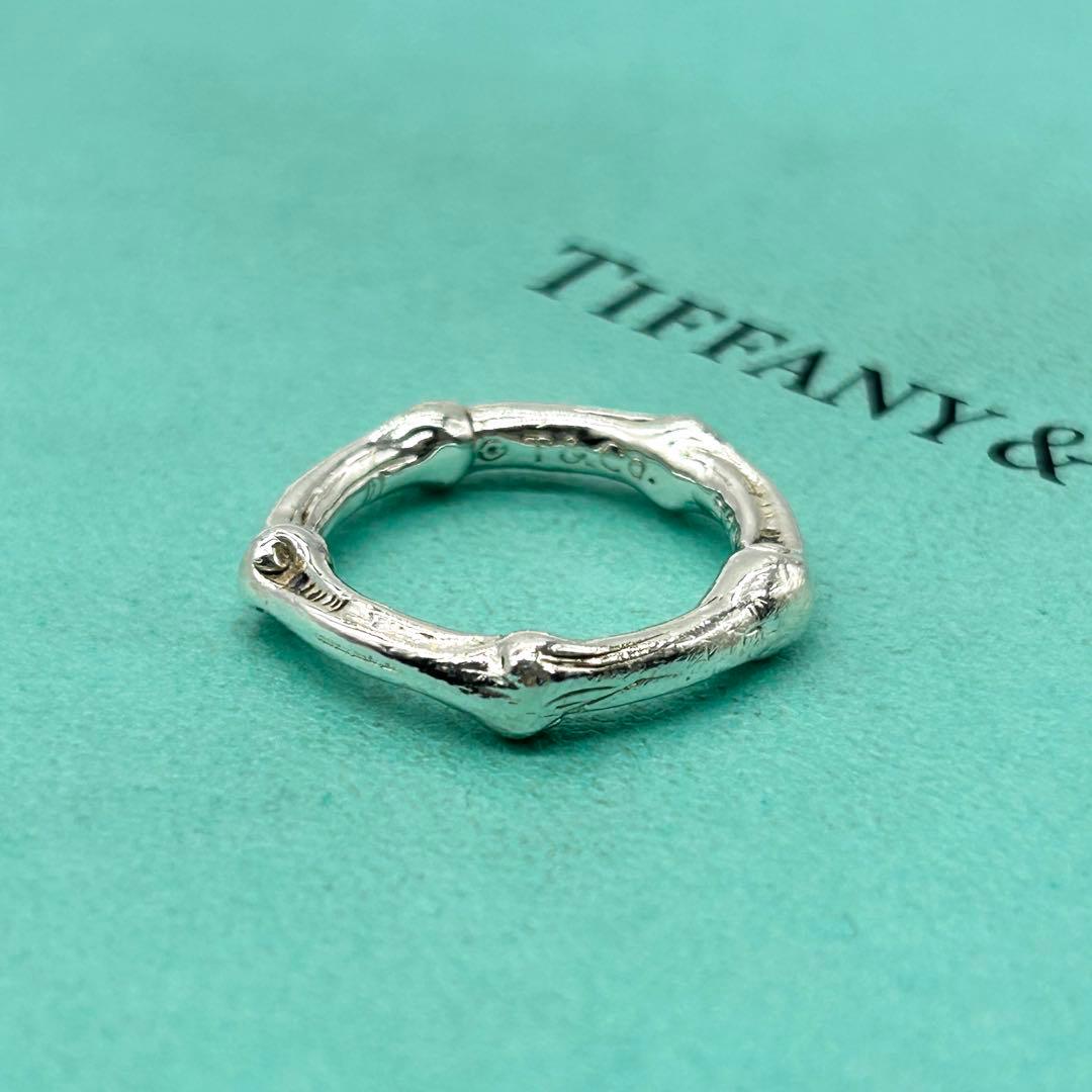 美品　ティファニー　バンブー　リング　約13号　シルバー　925