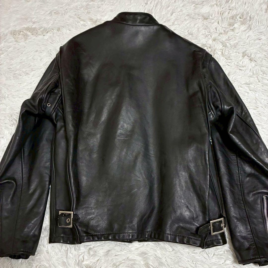 希少XL ショット 641 シングル ライダースジャケット ボアライナー 40
