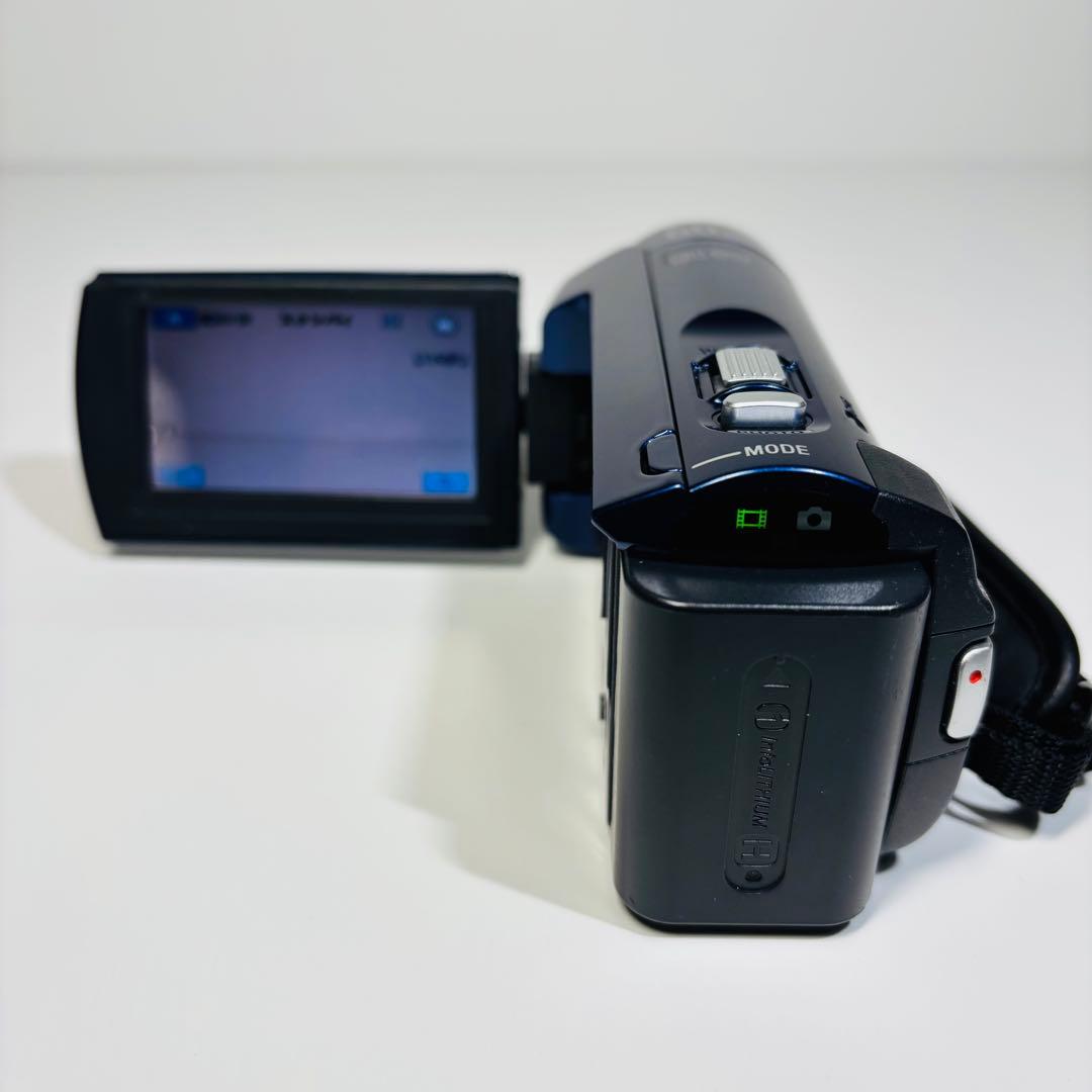 【美品】SONY デジタルビデオカメラ　DCR-SX41 ブルー　箱・説明書あり