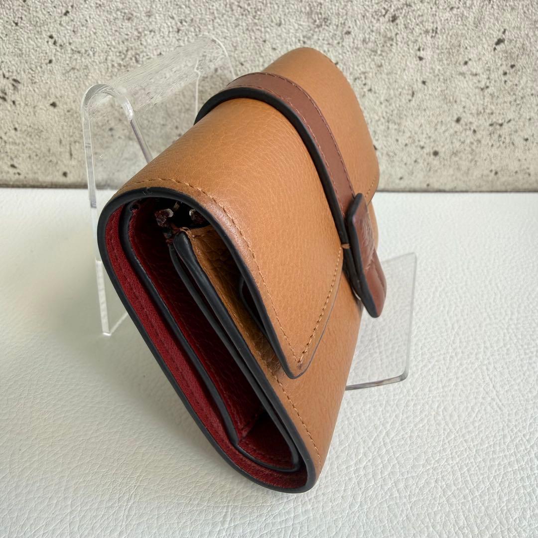 ま*ん様 LOEWEロエベ バーティカル ウォレット 3つ折り 折りたたみ財布