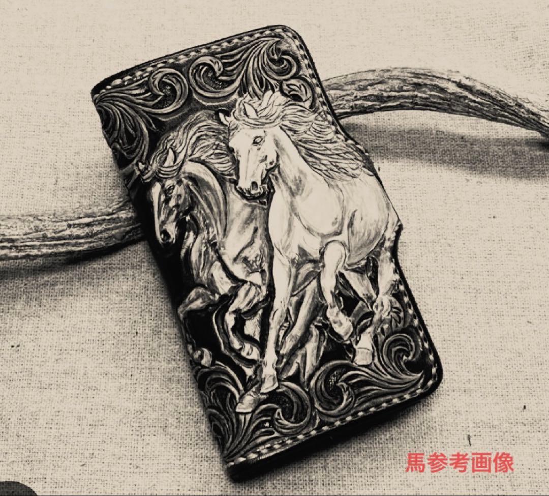 manun様オーダー　レザーカービング 2点