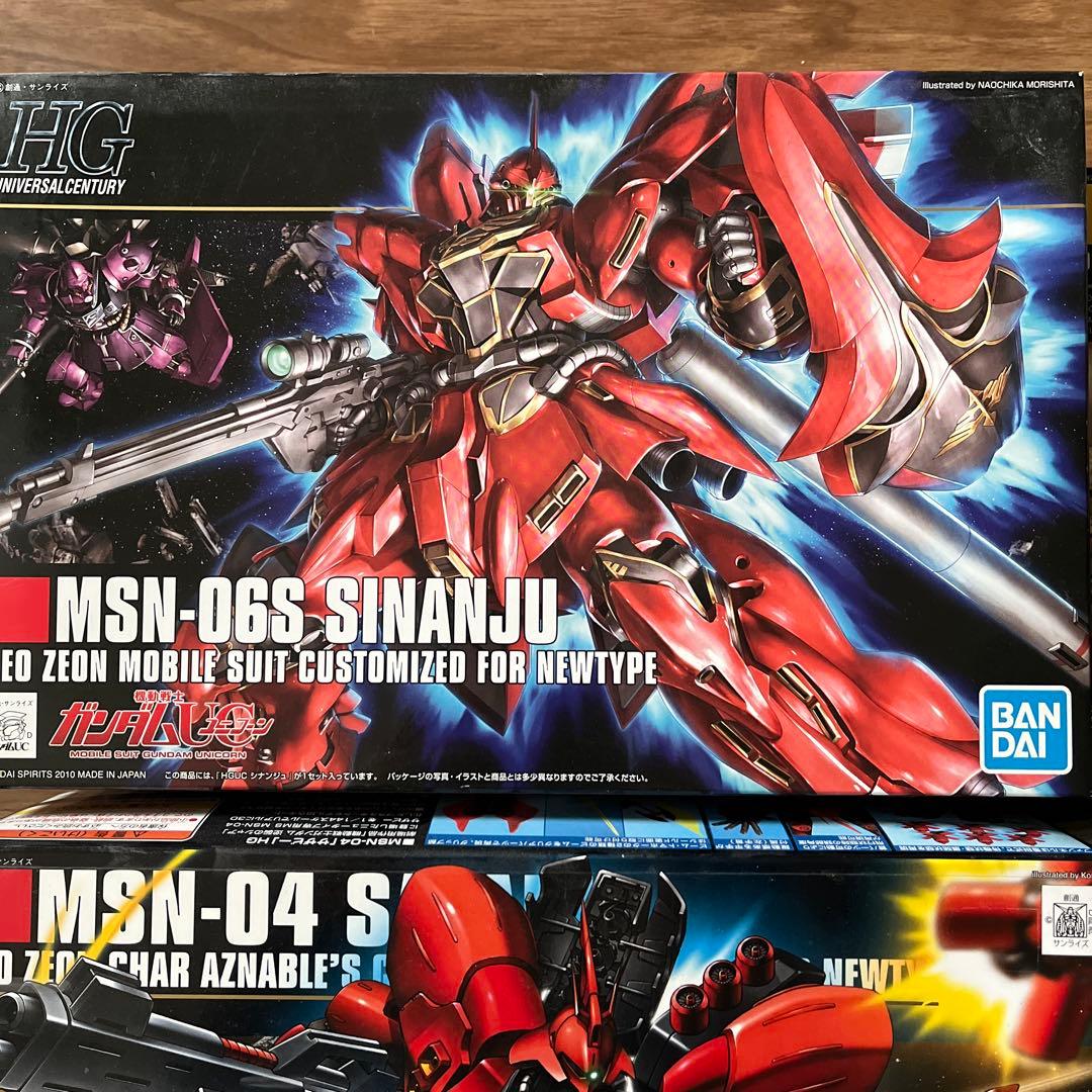 ロボット HG MSN-06S MSN-04 MS-14S MS-06FS