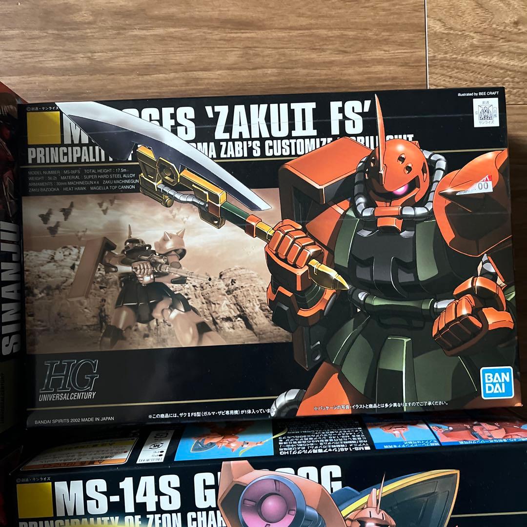 ロボット HG MSN-06S MSN-04 MS-14S MS-06FS