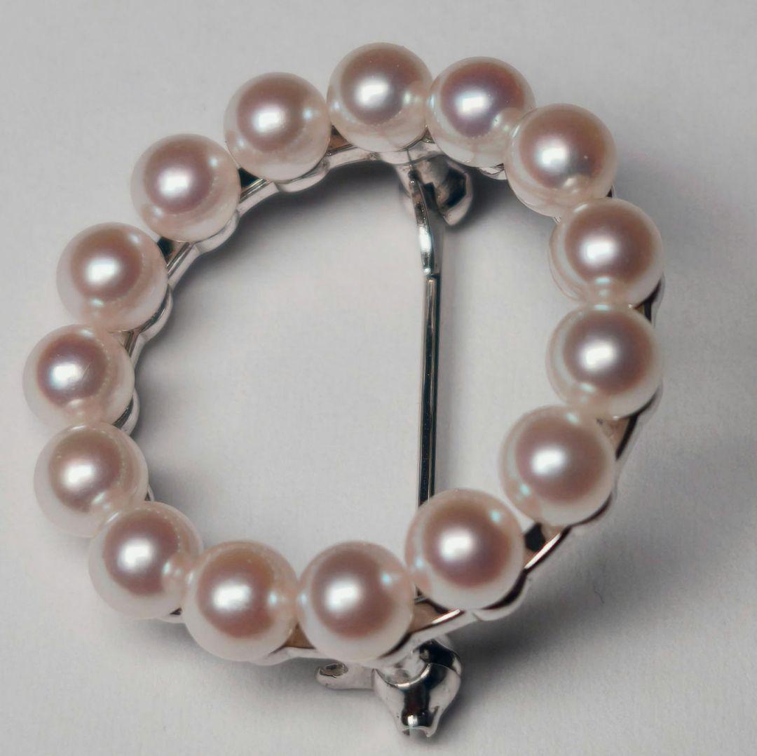 【極美品 最高級】ミキモト ブローチ パール サークル フォーマル 皇室御用達