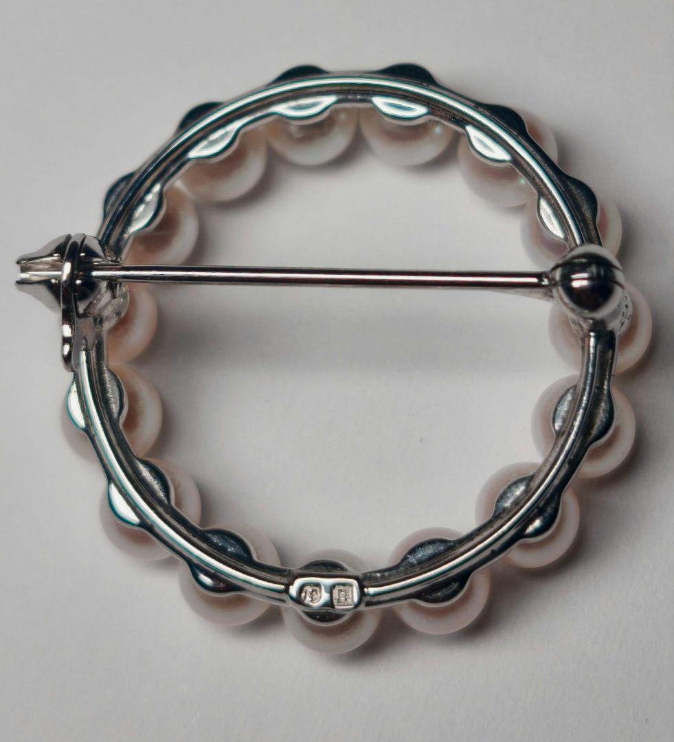 【極美品 最高級】ミキモト ブローチ パール サークル フォーマル 皇室御用達