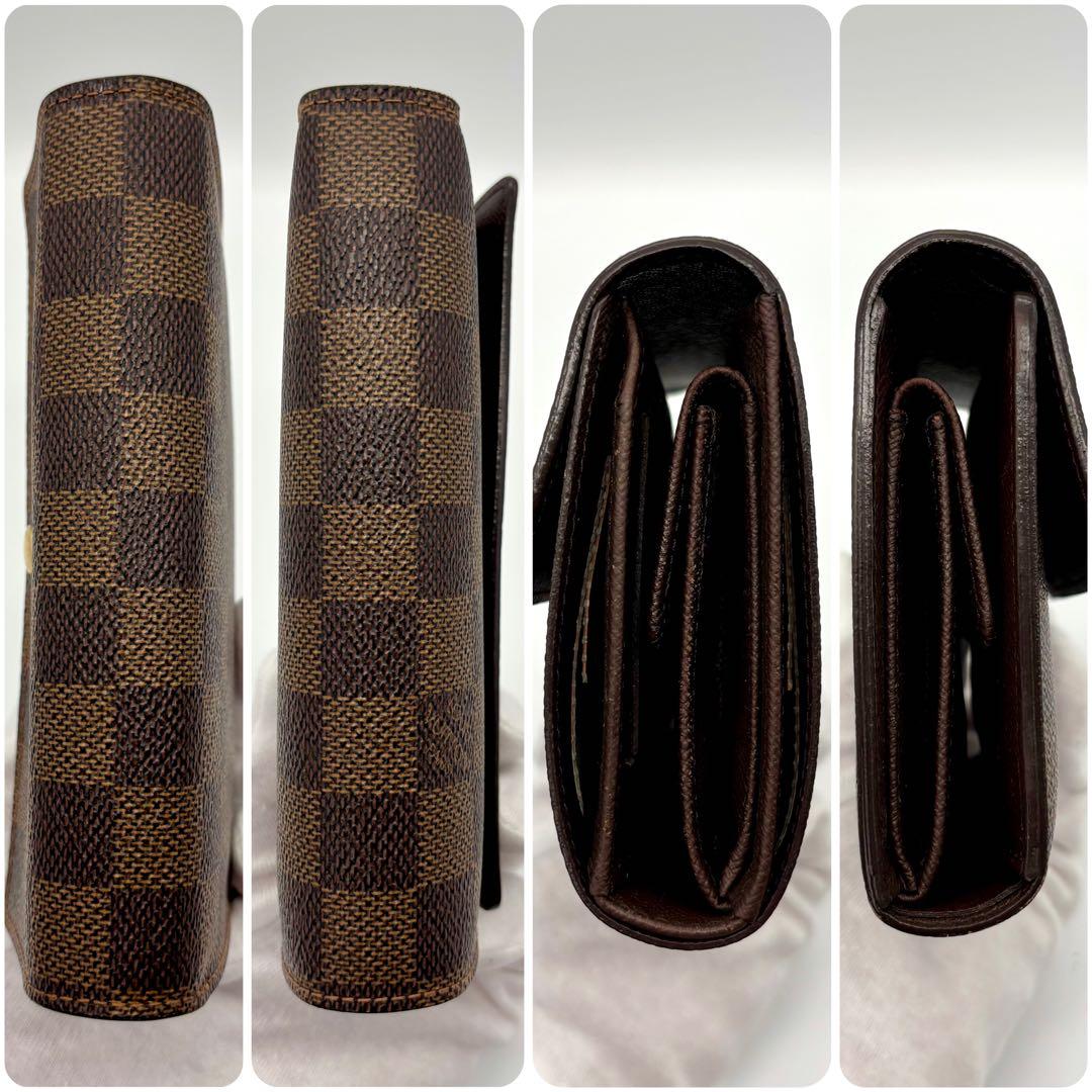 【極上美品】ルイヴィトン ダミエ ポルトトレゾール エテュイ パピエ 折り財布