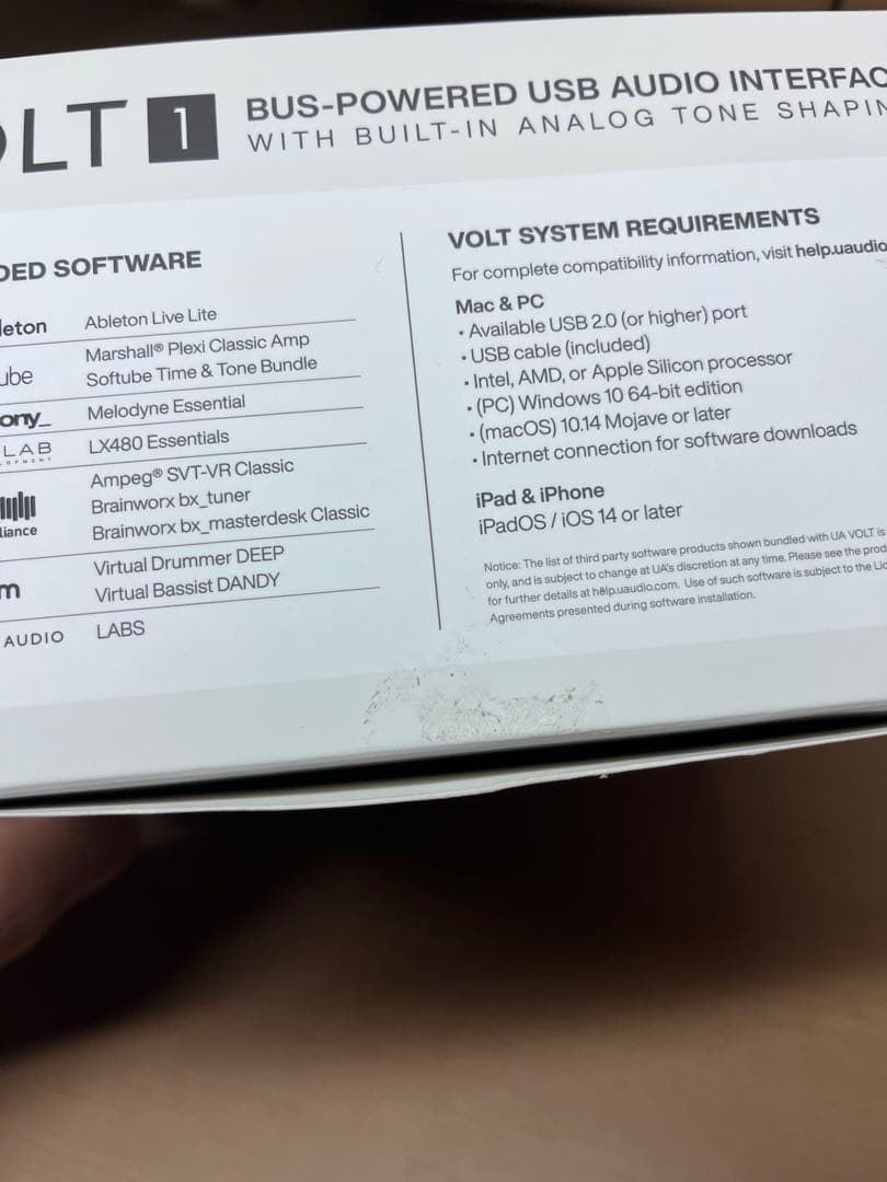 VOLT 1 USBオーディオインターフェイス