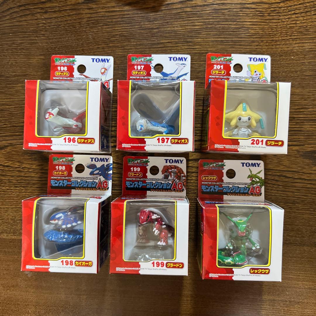 ポケモン　TOMY モンコレ　AG モンスターコレクション　6種