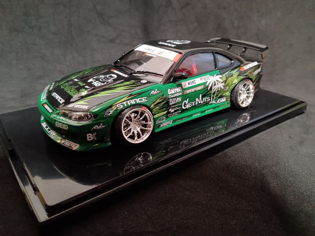 最終価格 1/24 日産 S15 シルビア プラモデル 完成品 ケース付