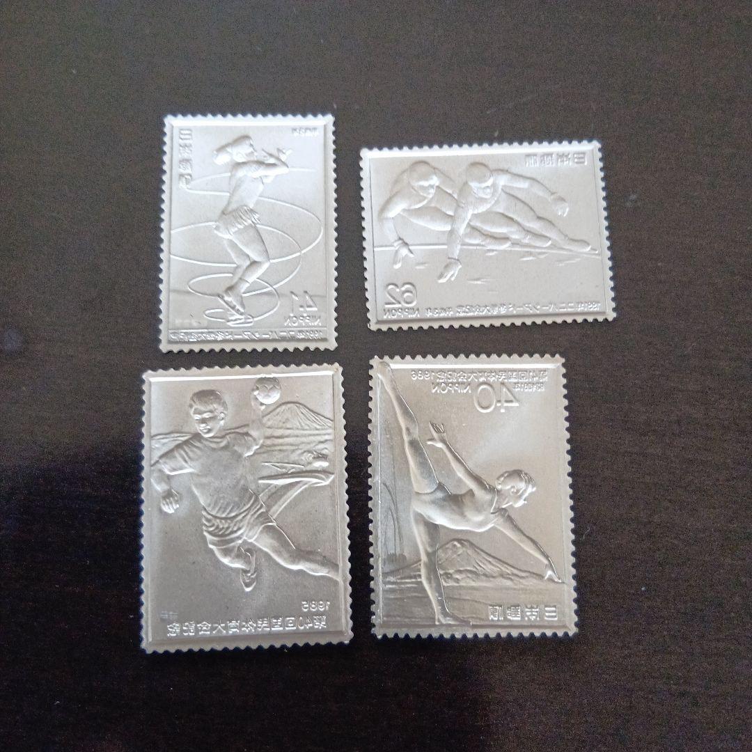 松本徽章工業　特別郵趣　純銀金張、純銀プレート　スポーツ関連