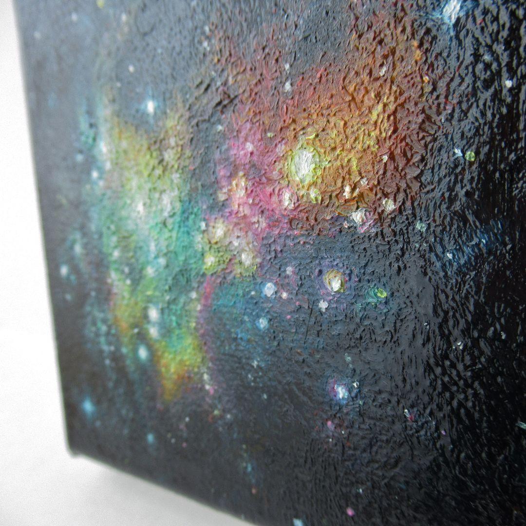 ［匿名で配送］一点もの 銀河 星 油絵 油彩 絵 絵画