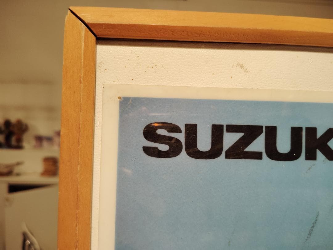 昭和レトロ★スズキ ラブ スクーター バイク マイケルジャクソン 宣伝 パネル