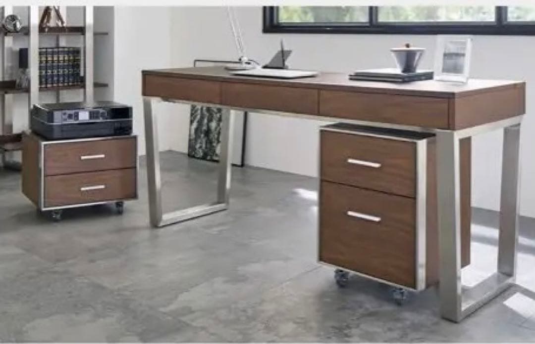 Glan Plus PCデスク ウォールナット kanademono DTM