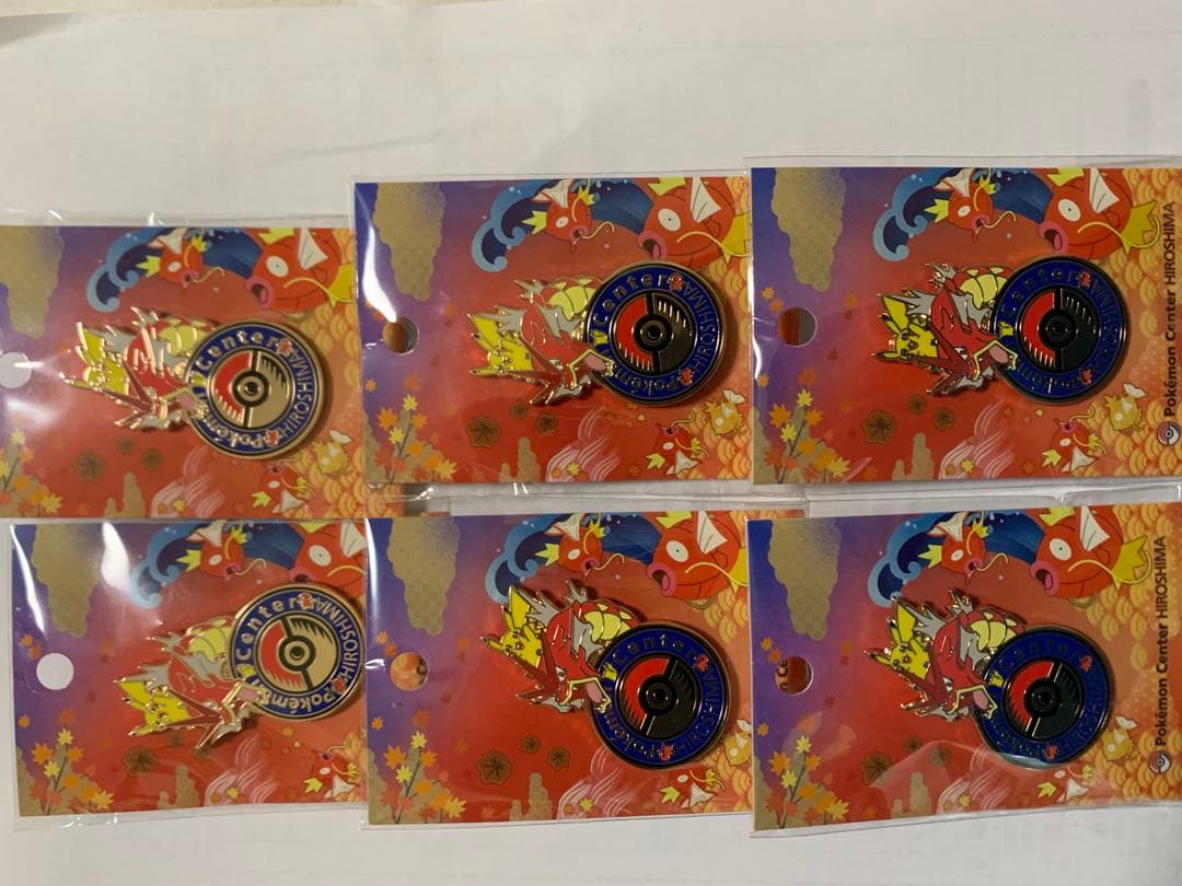 6個セット ポケモンセンターヒロシマ　ロゴピンズ　新品未開封　ポケセン広島