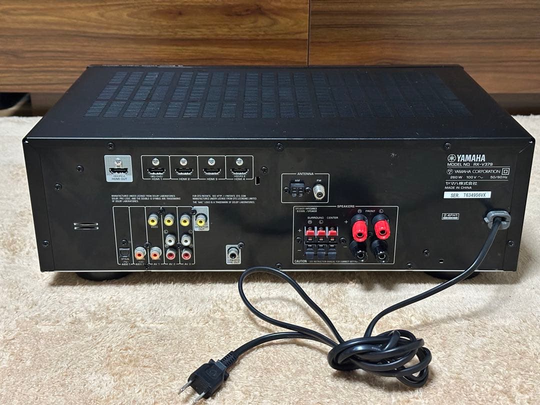 YAMAHA RX-V379 AVアンプ 5.1ch 4K60p対応