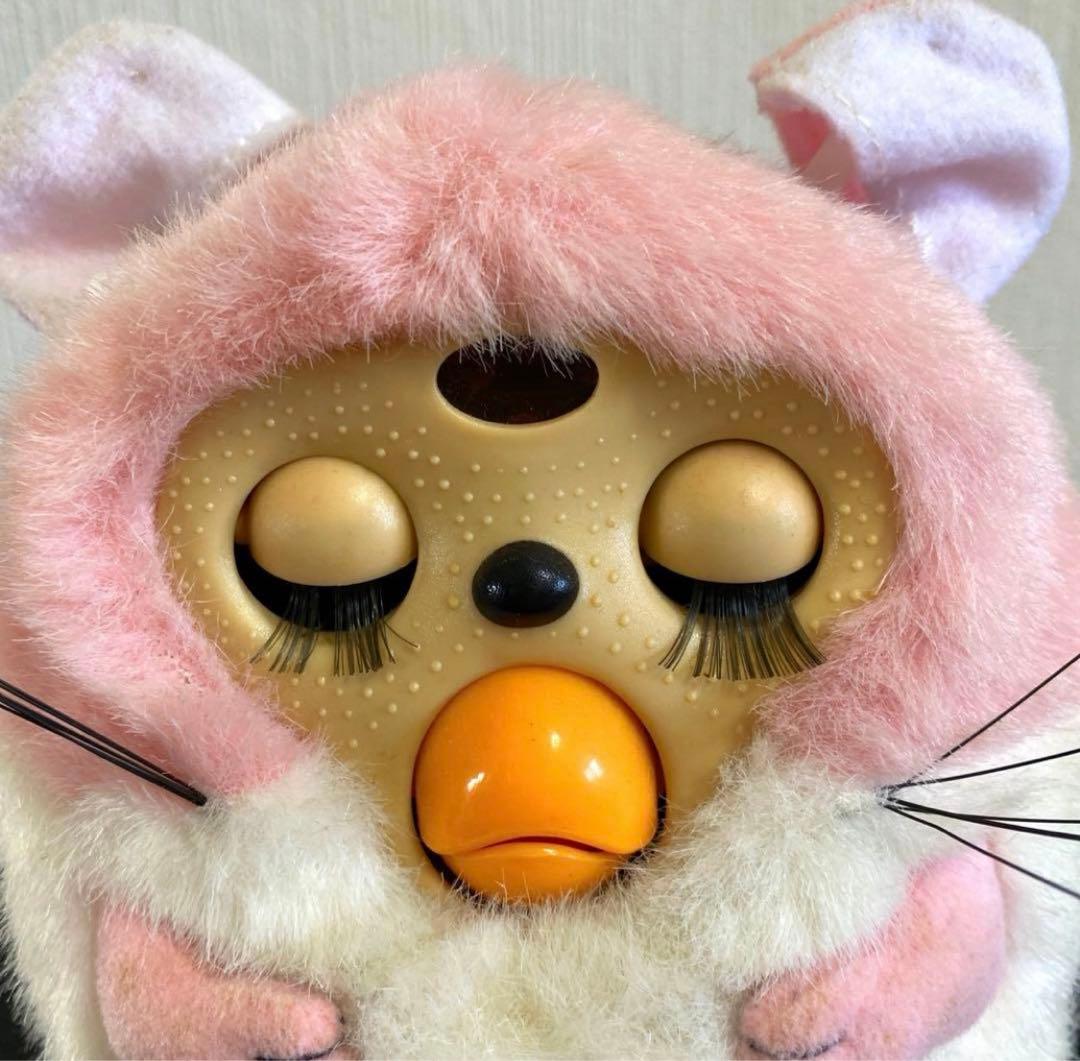 昭和⭐️レア希少⭐️トンクリtonkuriファービーピンク白papara Furby