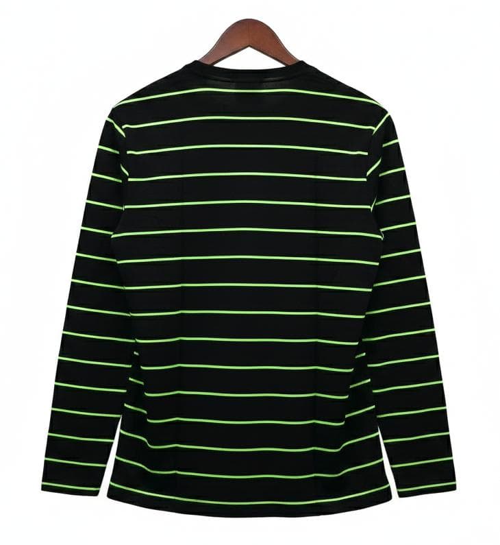 S*o様 【POLO Ralph Lauren】長袖Tシャツ 黒と蛍光緑のボーダ