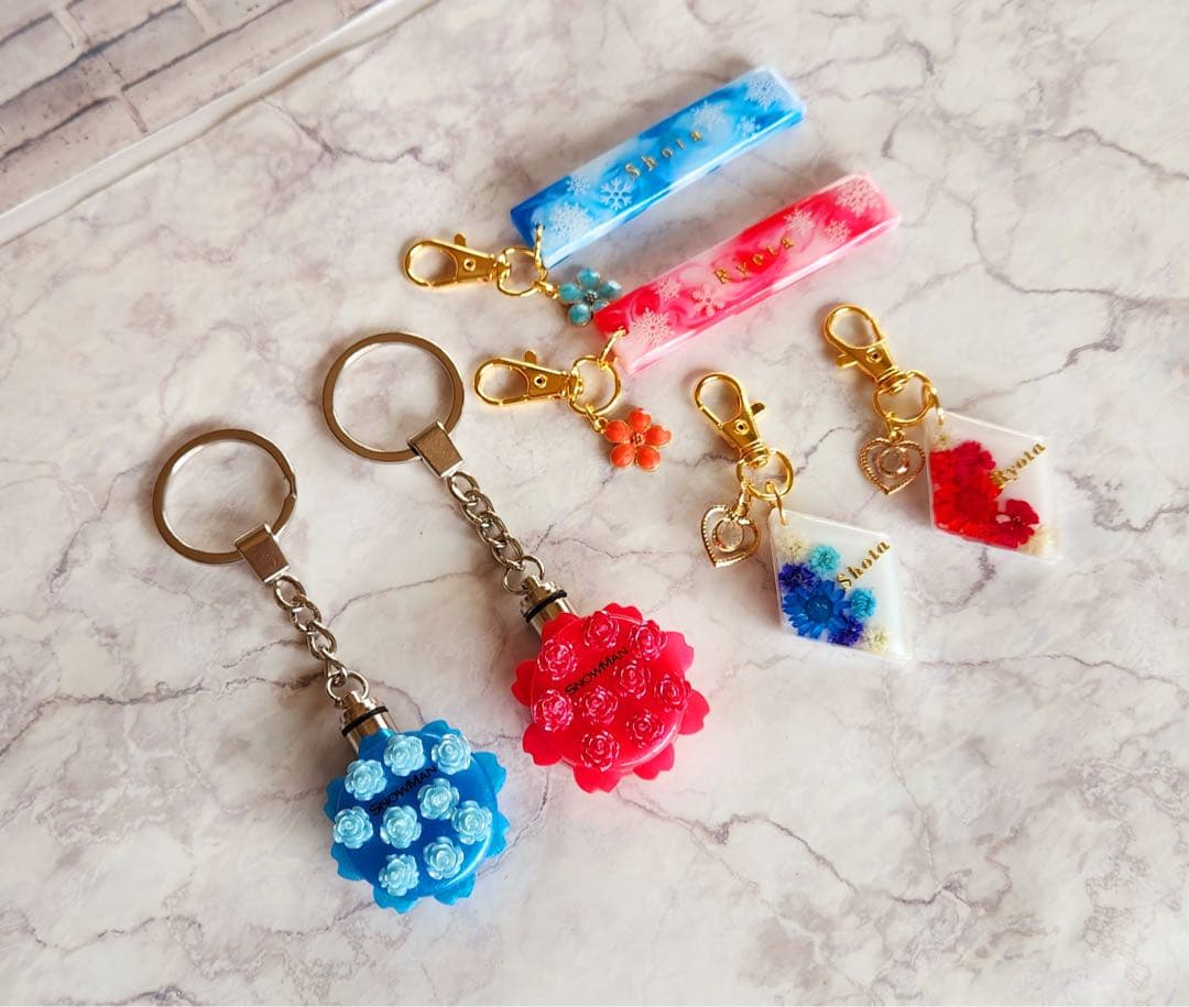 やまねこ断捨離中　スタジアムペンライト風キーホルダー　６点