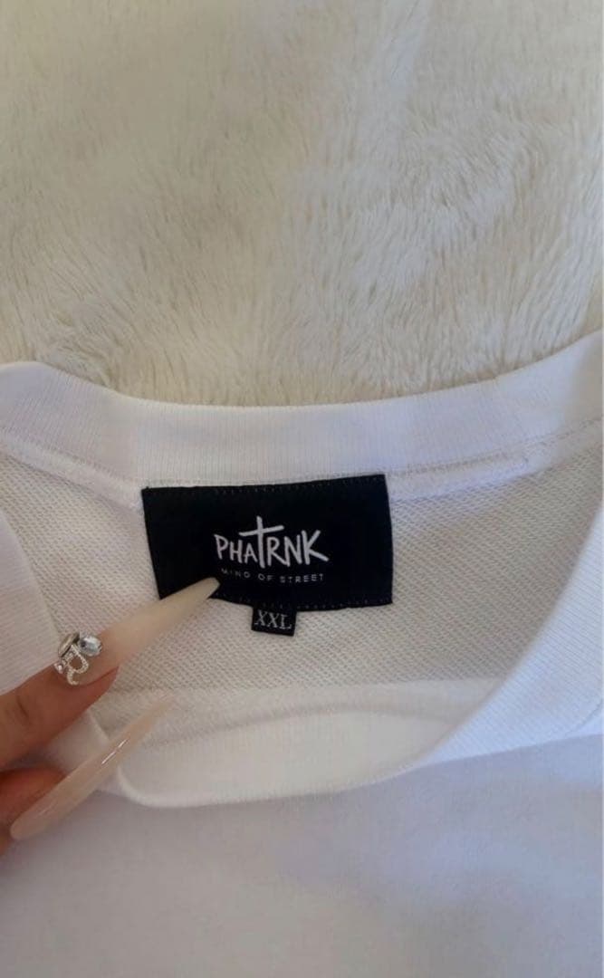 PHARNK ストーン装飾 XXL ホワイト yuunachaaan