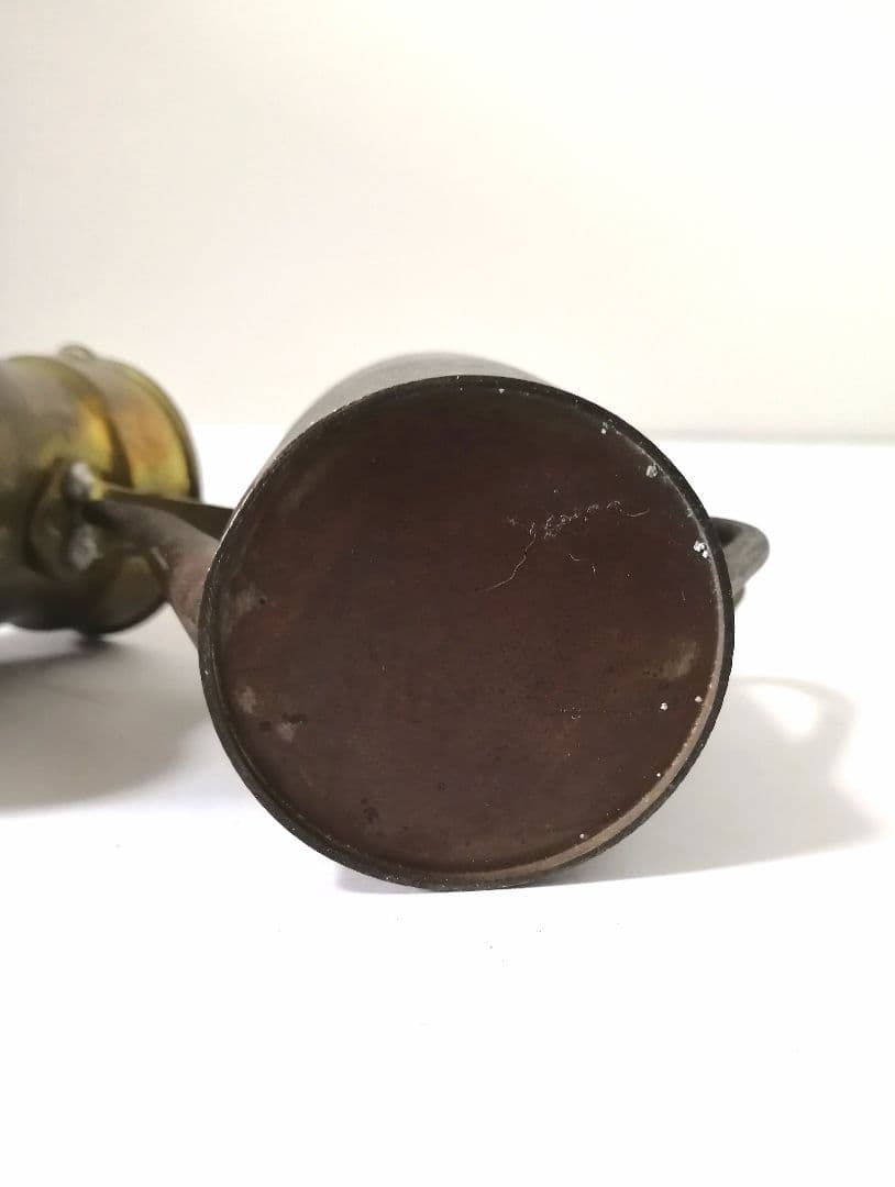 超珍品1930年代アンティーク銅製ミニ水差し　オマケにミニトルコ式コーヒーポット