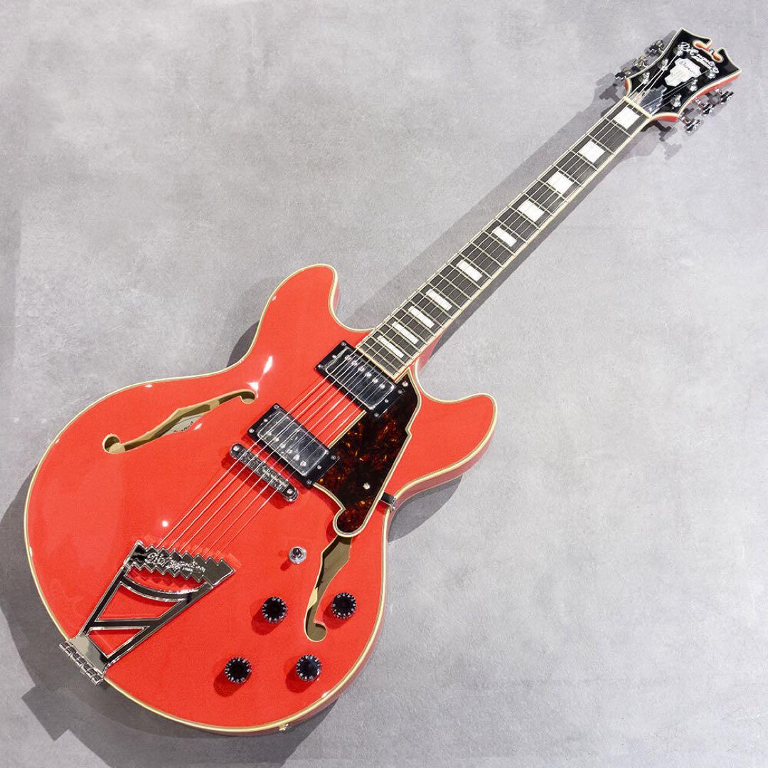 【高市総裁誕生記念】D'Angelico セミホロウボディ コーラルピンク