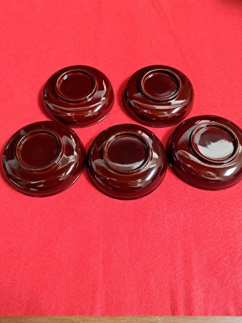 115-1 前端春斉　菓子器　銘々皿(5客)