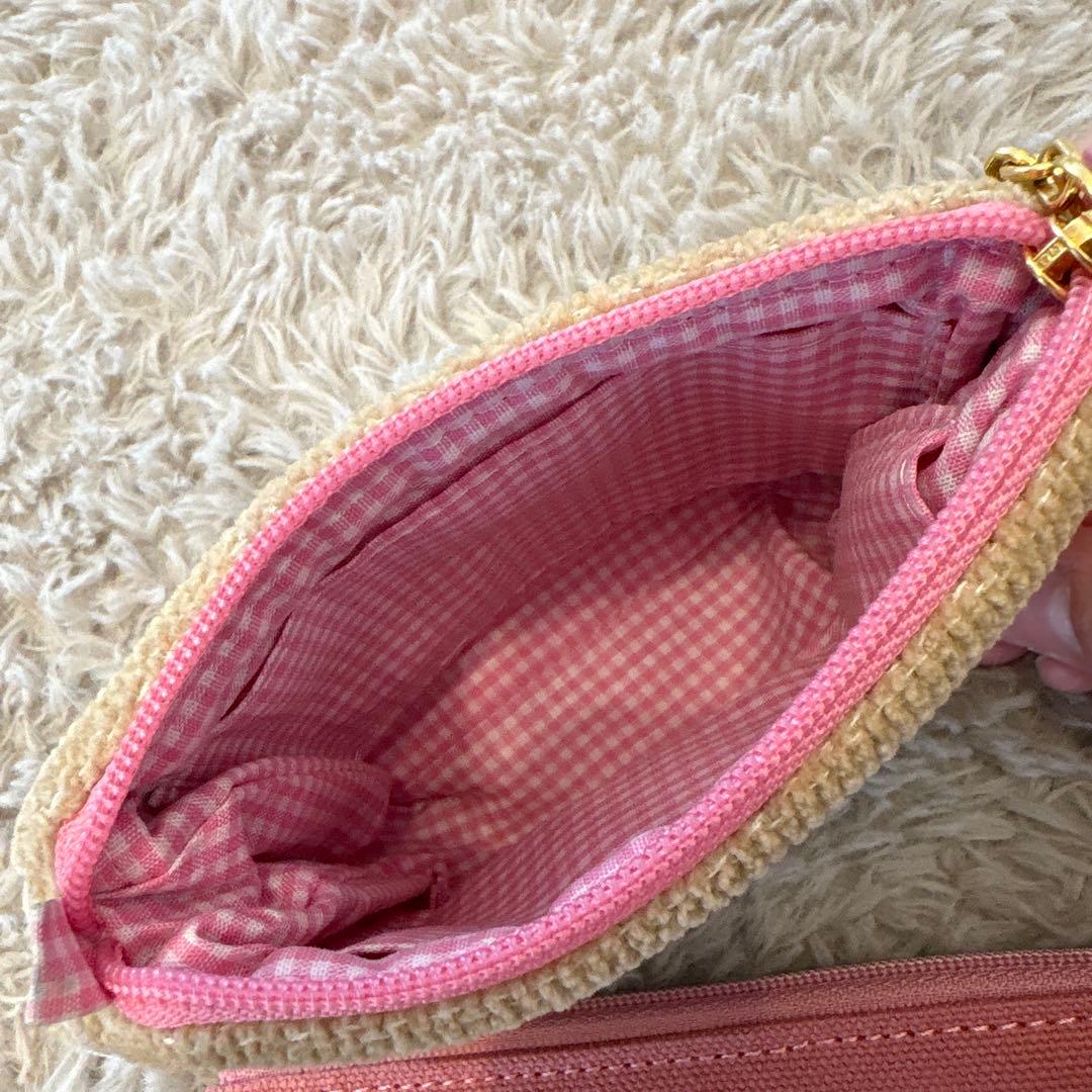 フェイラー　オールドテディガールワッペンポーチ、ドアップテディガールポーチ