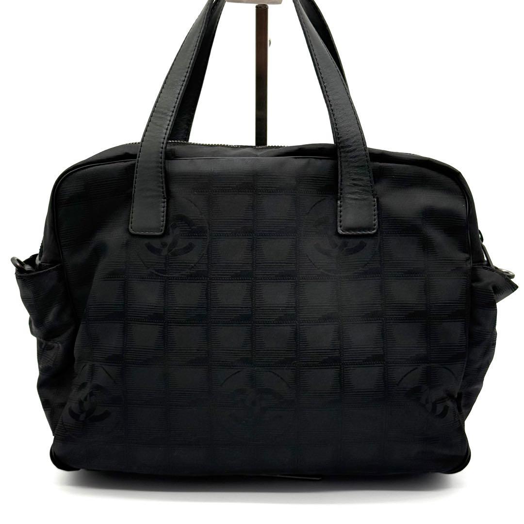 シャネル ニュートラベルライン ココマーク レザー 2way ハンドバッグ 黒