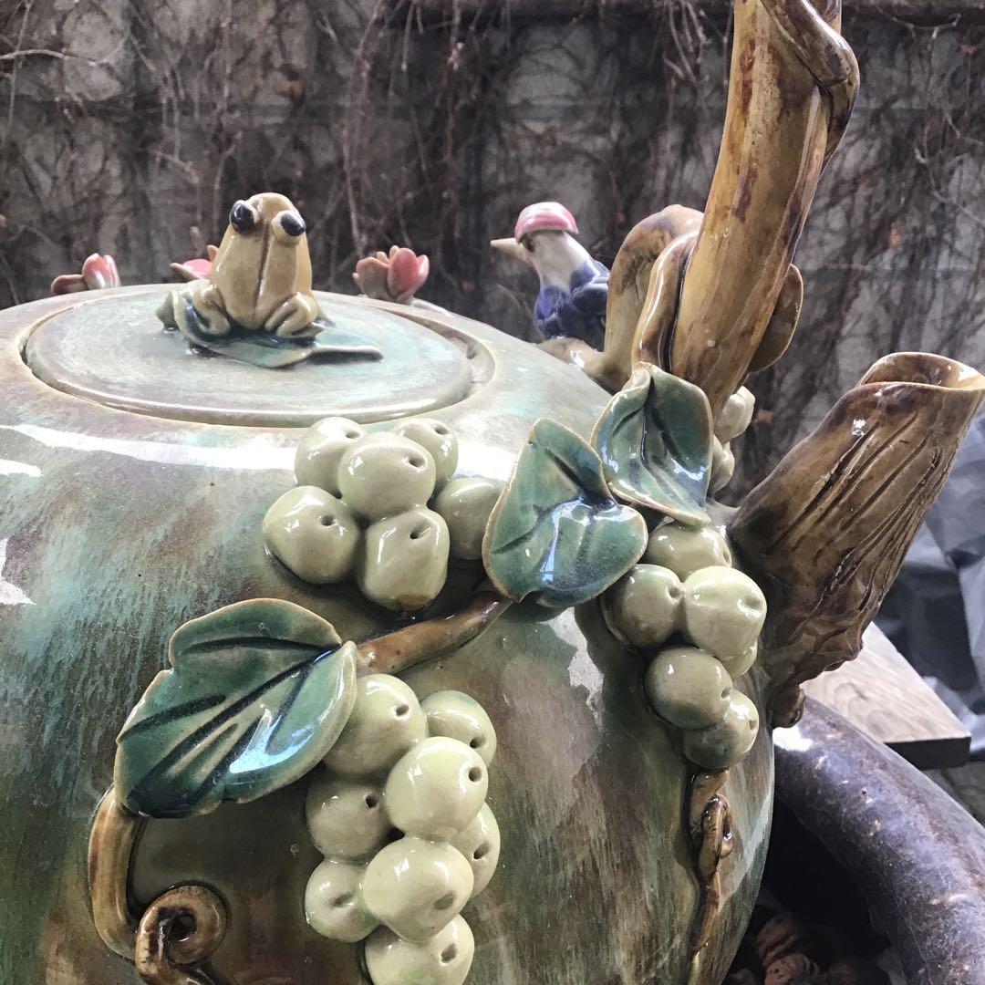 古民具　茶釜　置物　オブジェ　急須　茶器