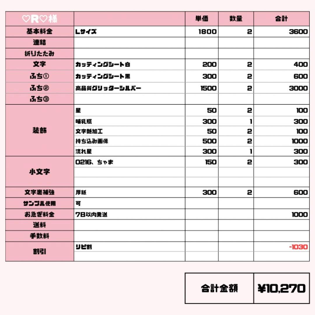 ♡R♡【12/16発】うちわ文字 連結 文字パネル 団扇屋さん オーダー