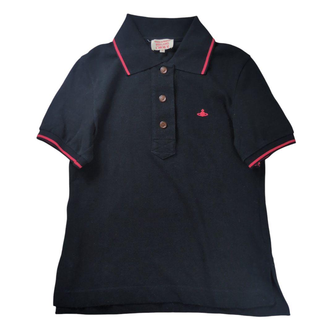 【美品】ヴィヴィアンウエストウッド オーブ刺繍 鹿の子 ポロシャツ