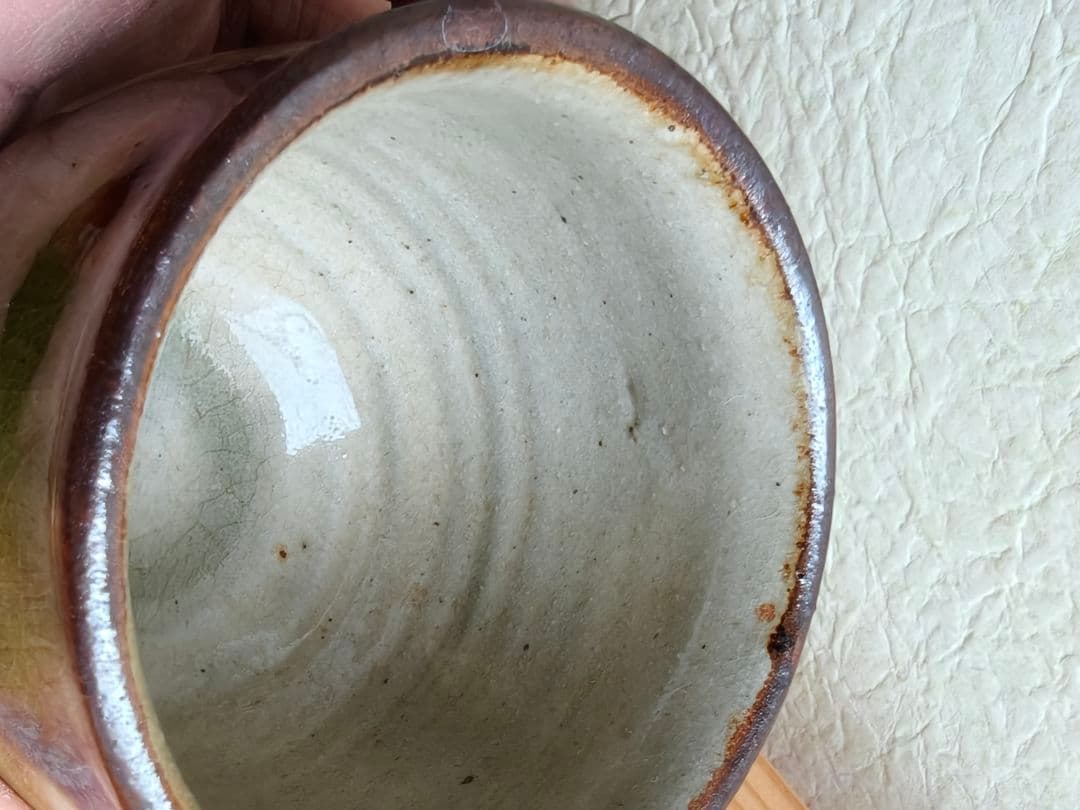 金城次郎　壺屋時代　点打　湯呑　民芸　やちむん