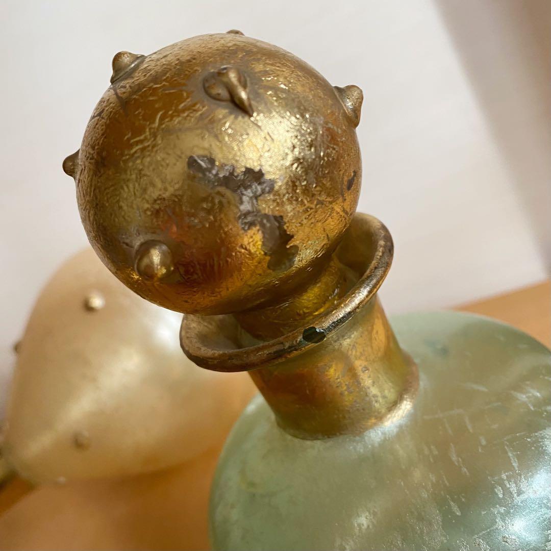 ムラーノガラス ヴェネチアングラス 花瓶とガラスの容器セット