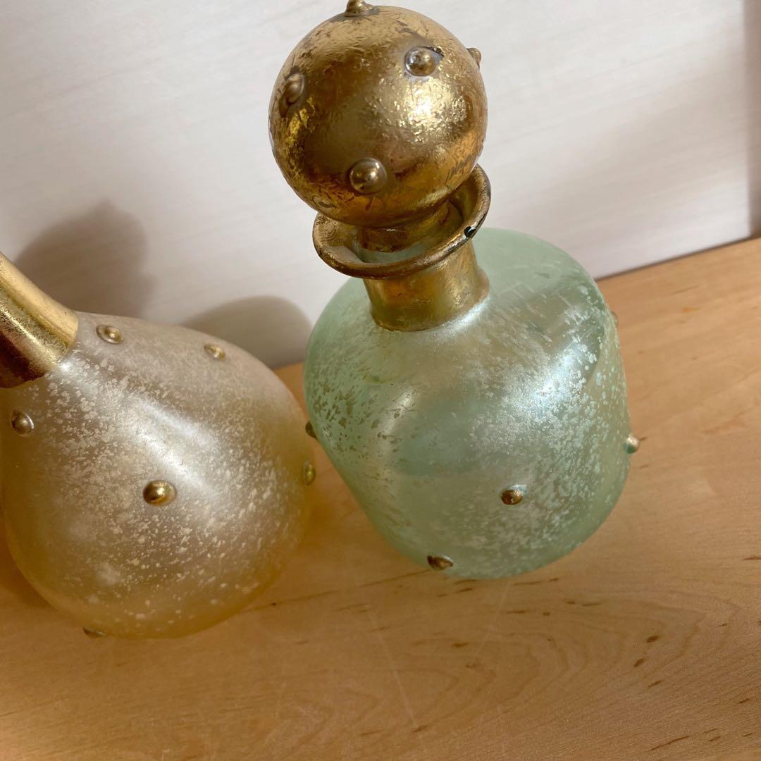 ムラーノガラス ヴェネチアングラス 花瓶とガラスの容器セット