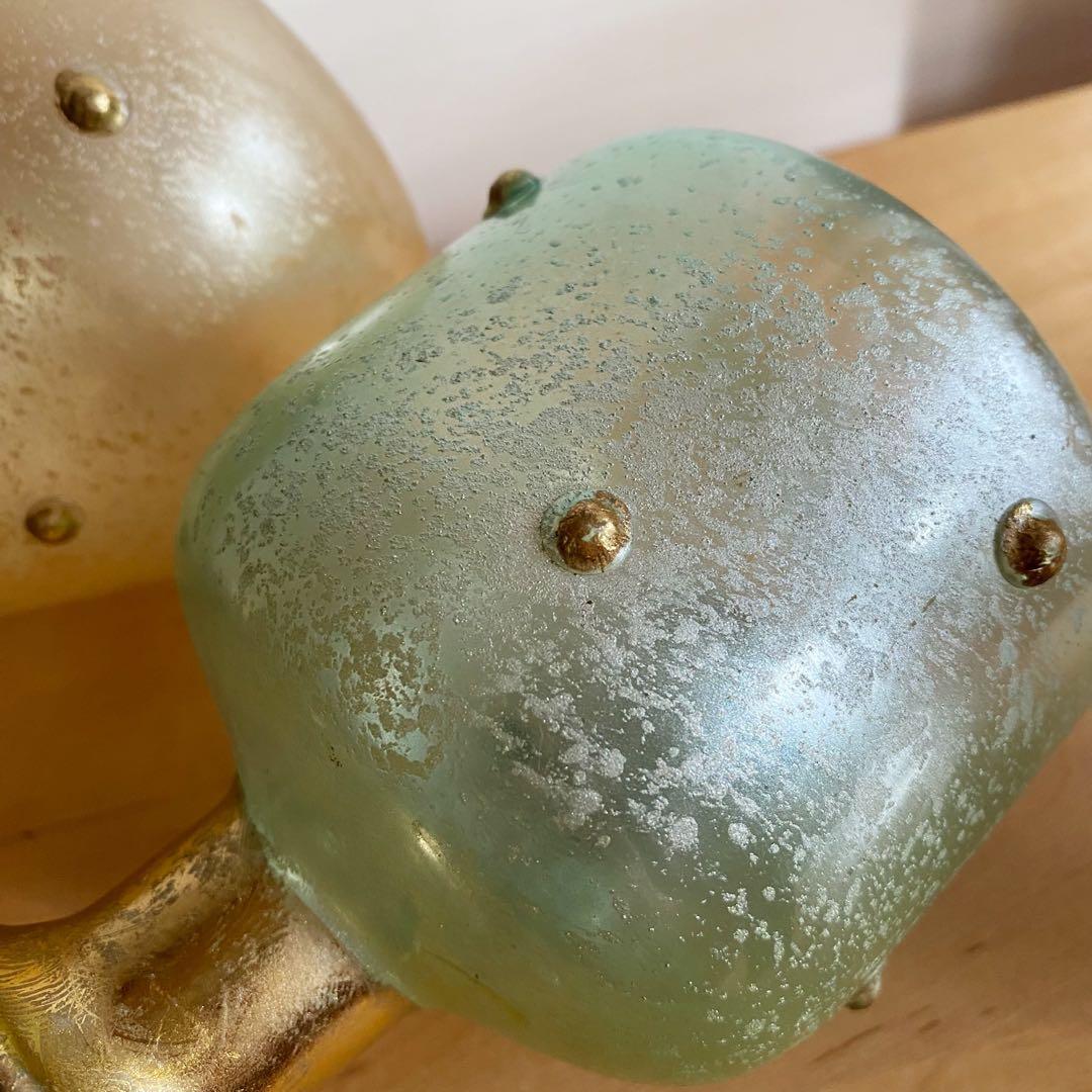 ムラーノガラス ヴェネチアングラス 花瓶とガラスの容器セット