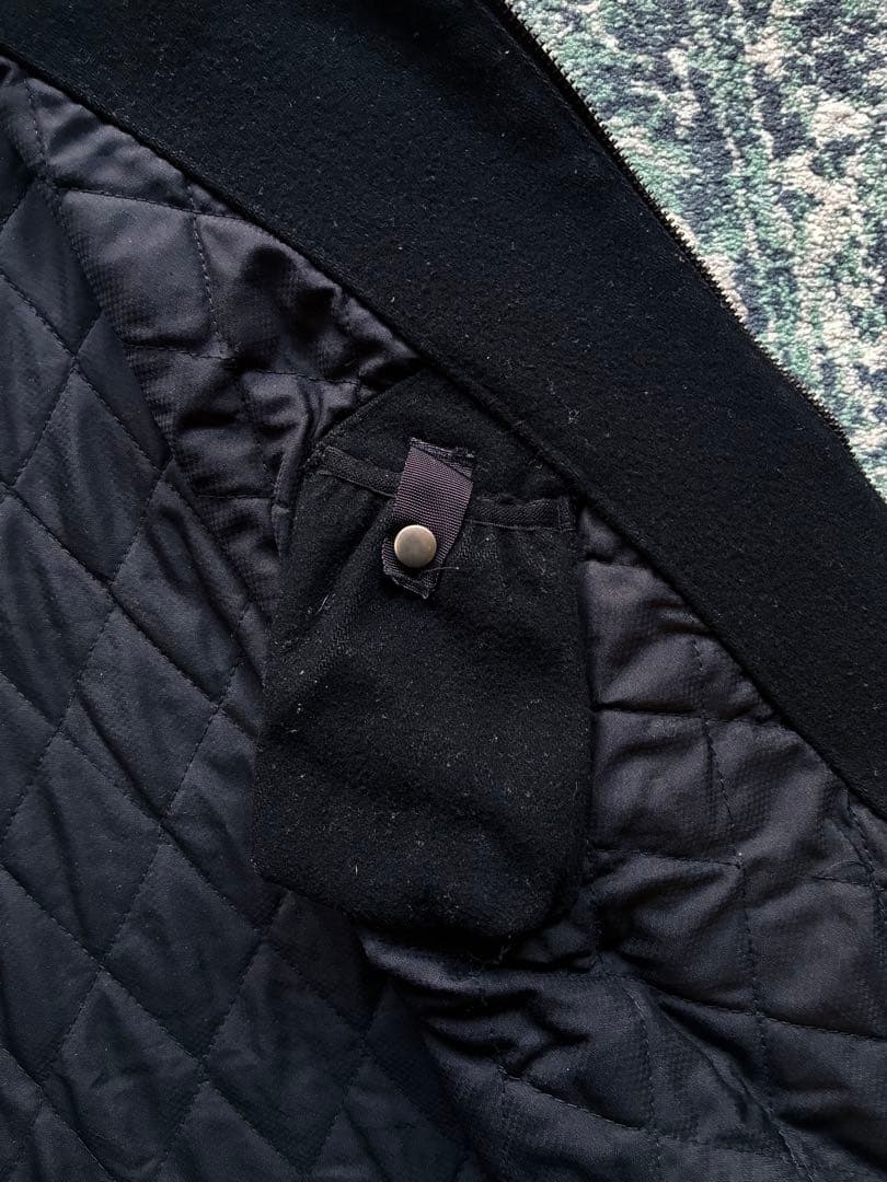 00s OLD GAP ウール ドリズラージャケット ブラック 裏地キルティング