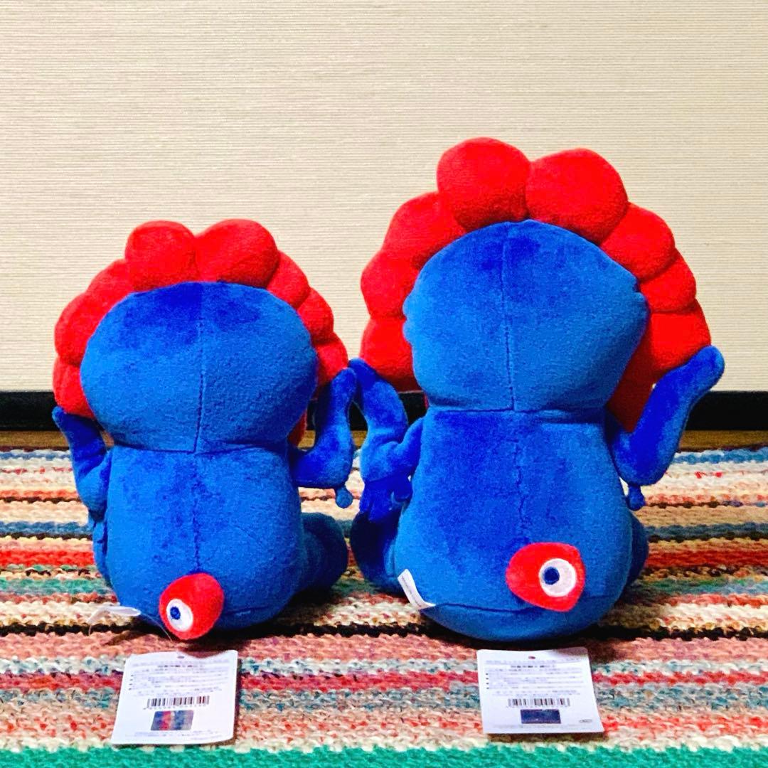 大阪関西万博会場限定ミャクミャク お座り もちもちぬいぐるみSS S 2点セット