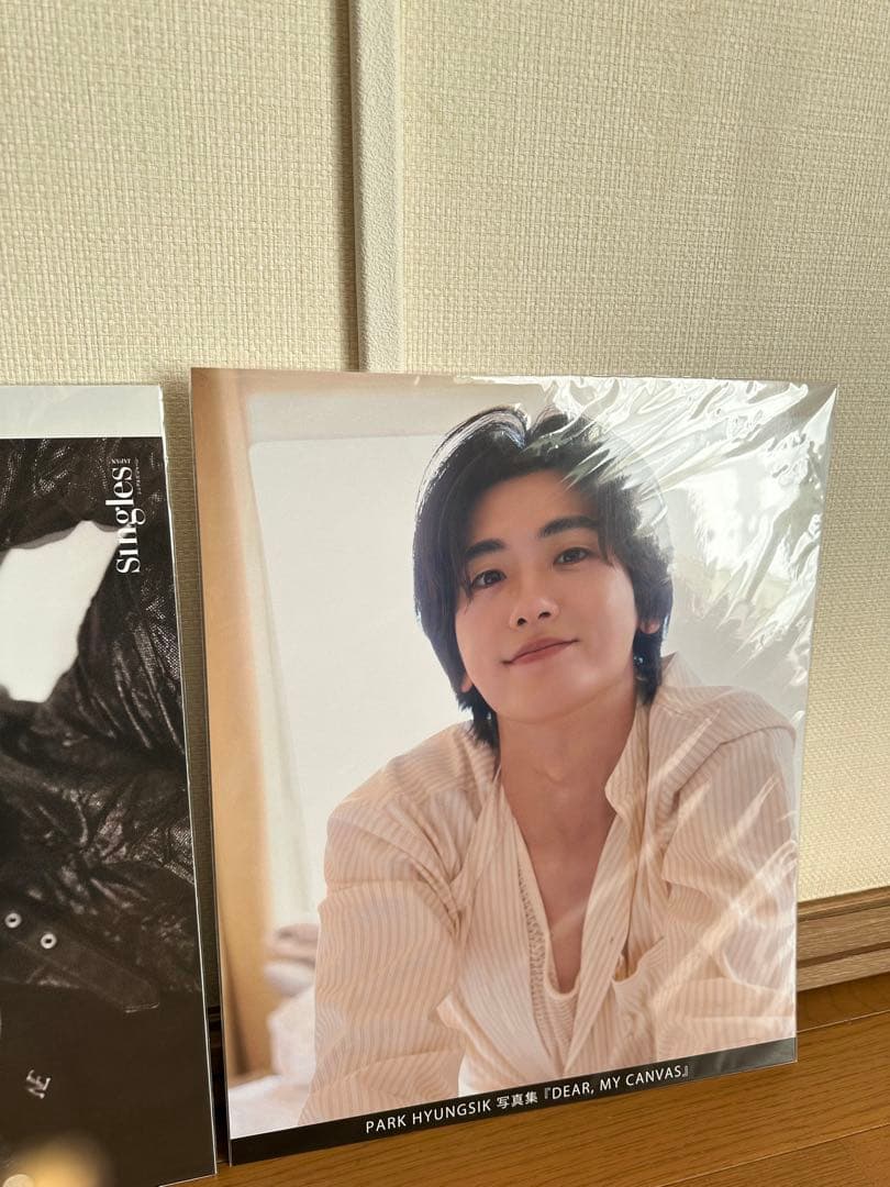 パクヒョンシク　Singls雑誌とビッグプロマイド3枚