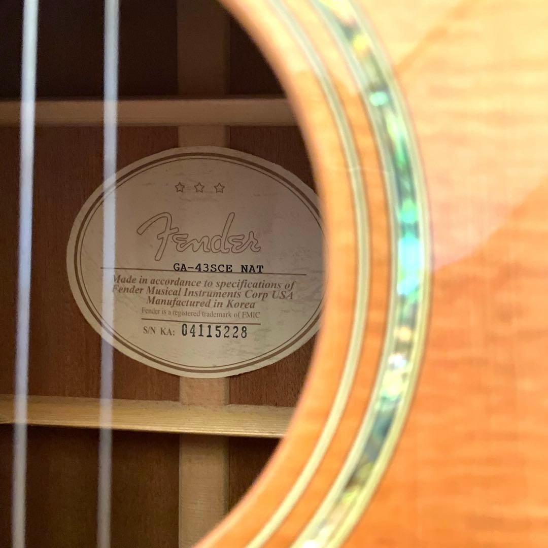 コタロー　フェンダー◆GA-43SCE NAT ハードケースつき