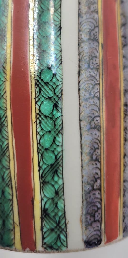 時代物　九谷焼　色絵徳利　合わせ箱　古九谷　骨董品、美術品