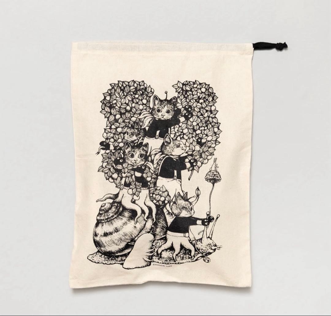 ヒグチユウコ　ルームシューズ　スリッパ　保管袋　巾着袋　ボリス雑貨店