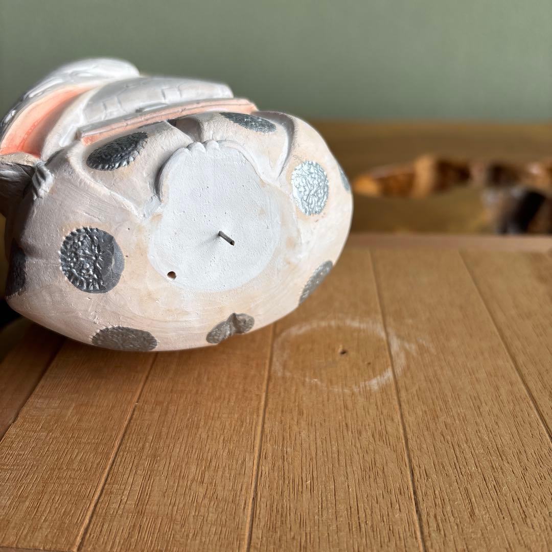 白水八郎作 「翁」博多人形 福岡県無形文化財 共箱