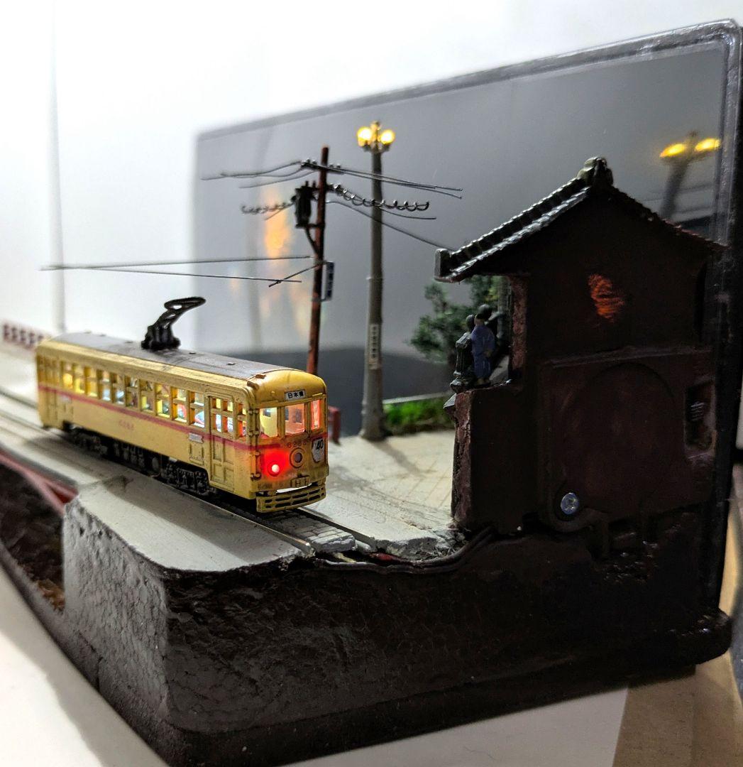 ジ*番様 Nゲージ・情景ジオラマ【橋から眺める花火…】