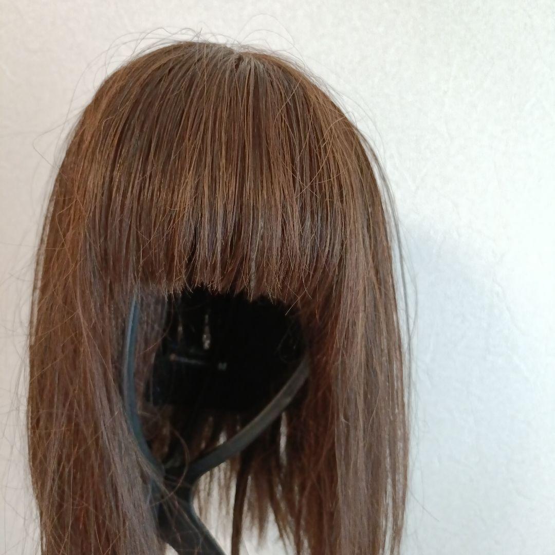 天使のレイヤーセミディ人毛MIX　チョコブラウン　リネアストリア