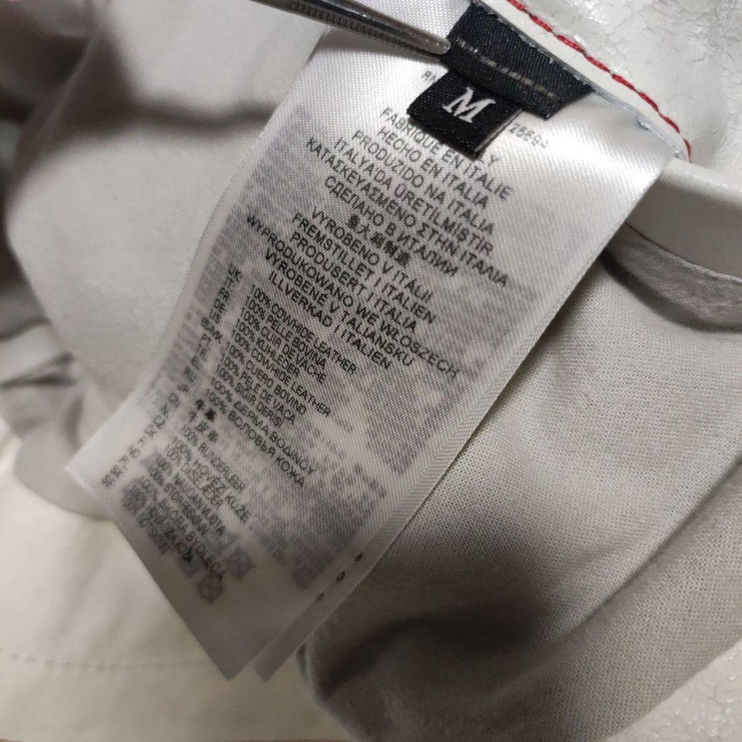 DIESEL 中華新年モデル クラック加工 ホワイト レザー ジャケット