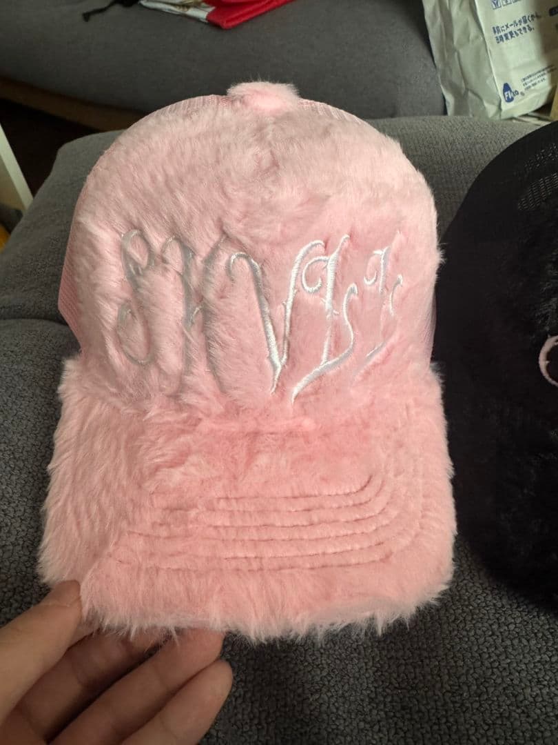 SKVLLメッシュキャップ2個セットモフモフ❗️サイズ調整可能！